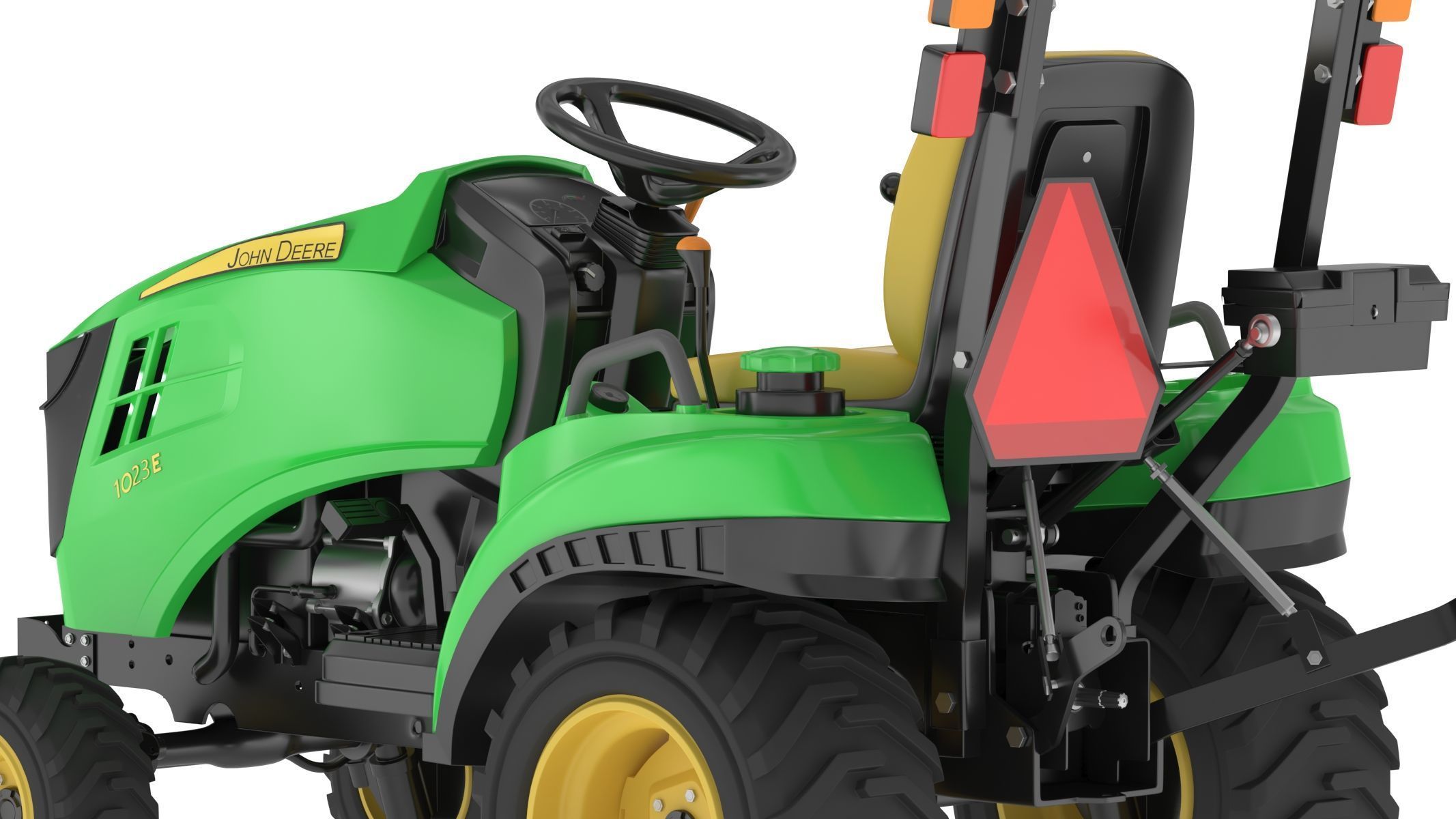 John Deere 1023E Sub-Compact Tractor 3D model_16
