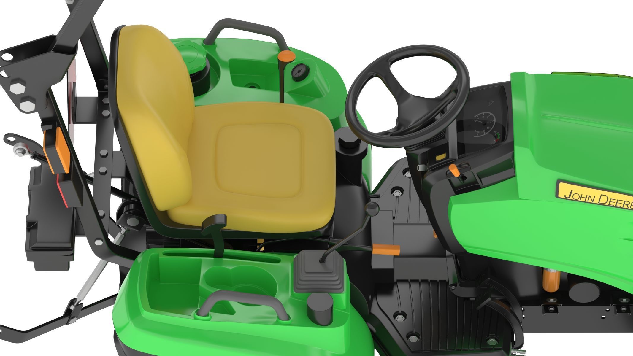 John Deere 1023E Sub-Compact Tractor 3D model_18