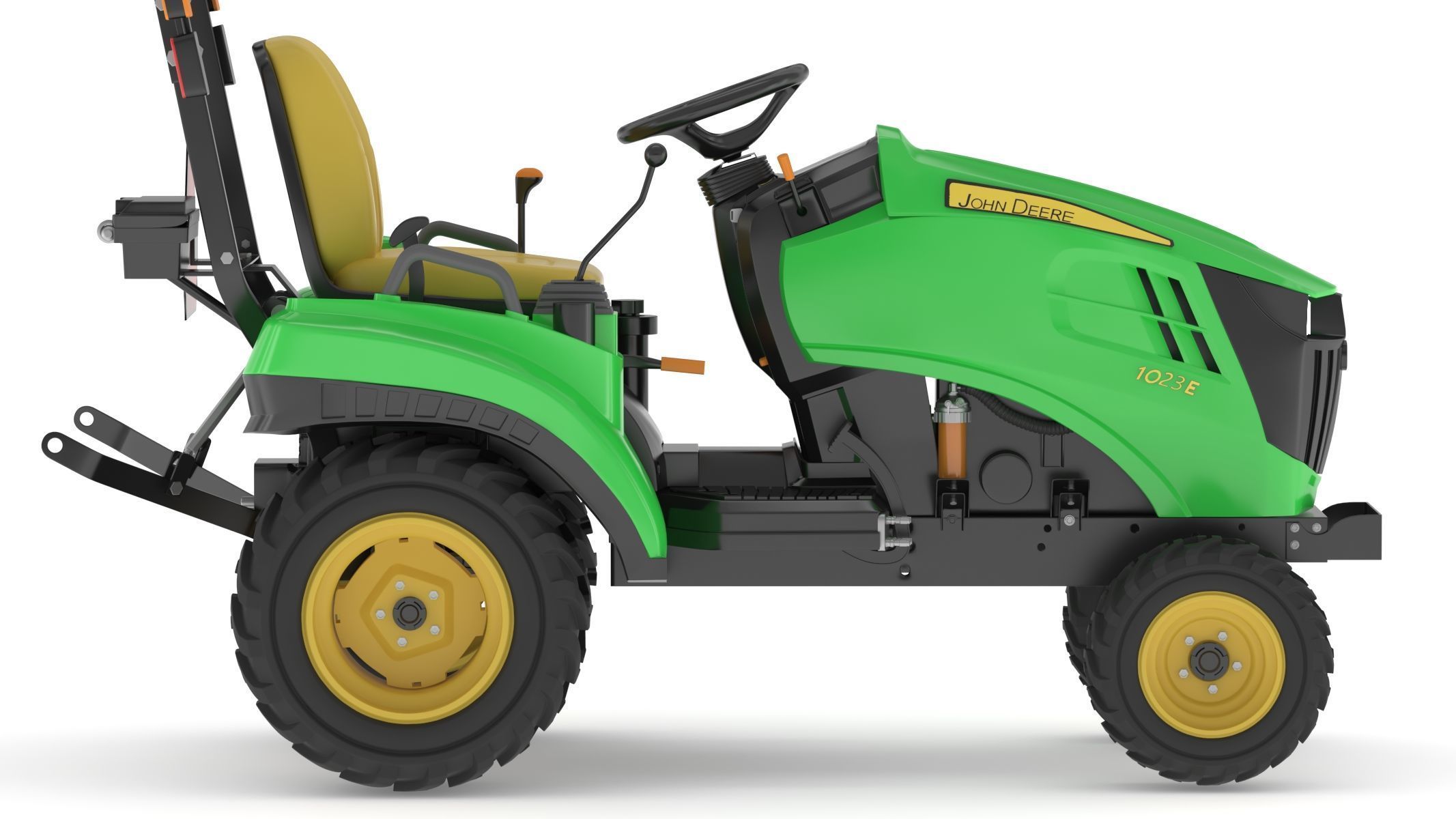 John Deere 1023E Sub-Compact Tractor 3D model_12