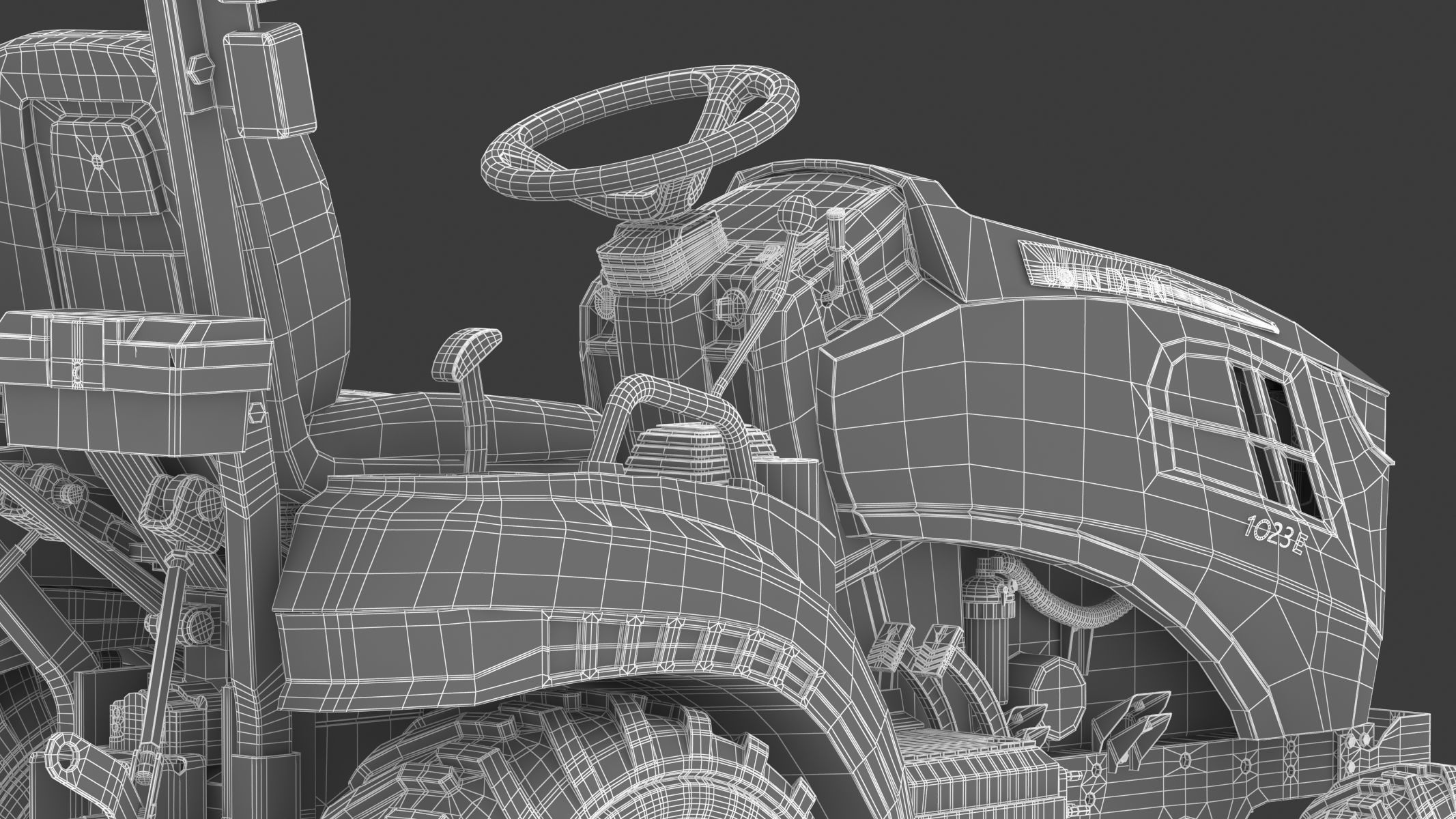 John Deere 1023E Sub-Compact Tractor 3D model_33