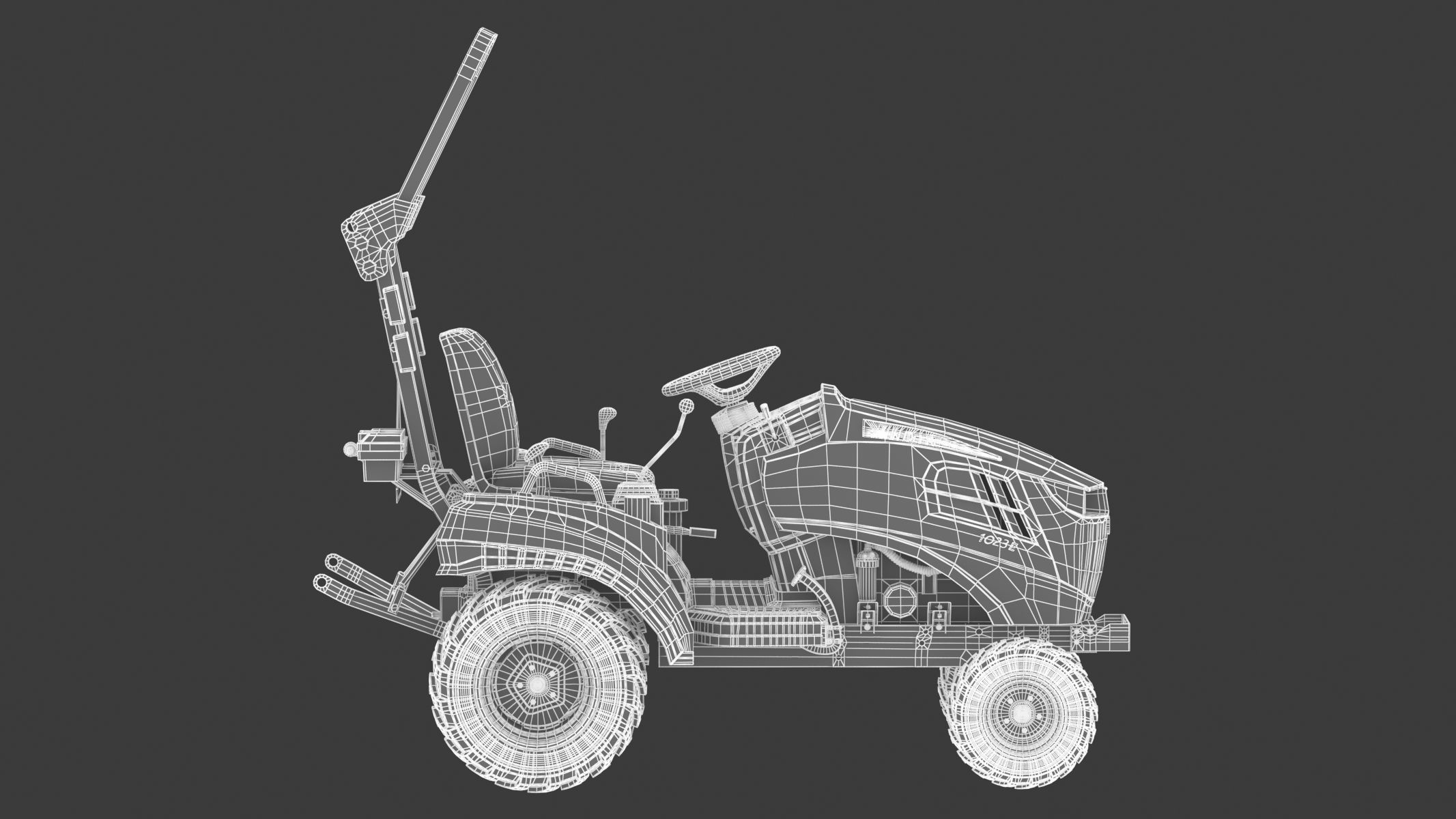 John Deere 1023E Sub-Compact Tractor 3D model_25