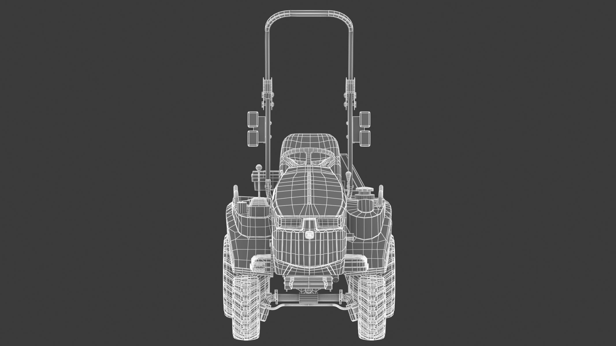 John Deere 1023E Sub-Compact Tractor 3D model_23