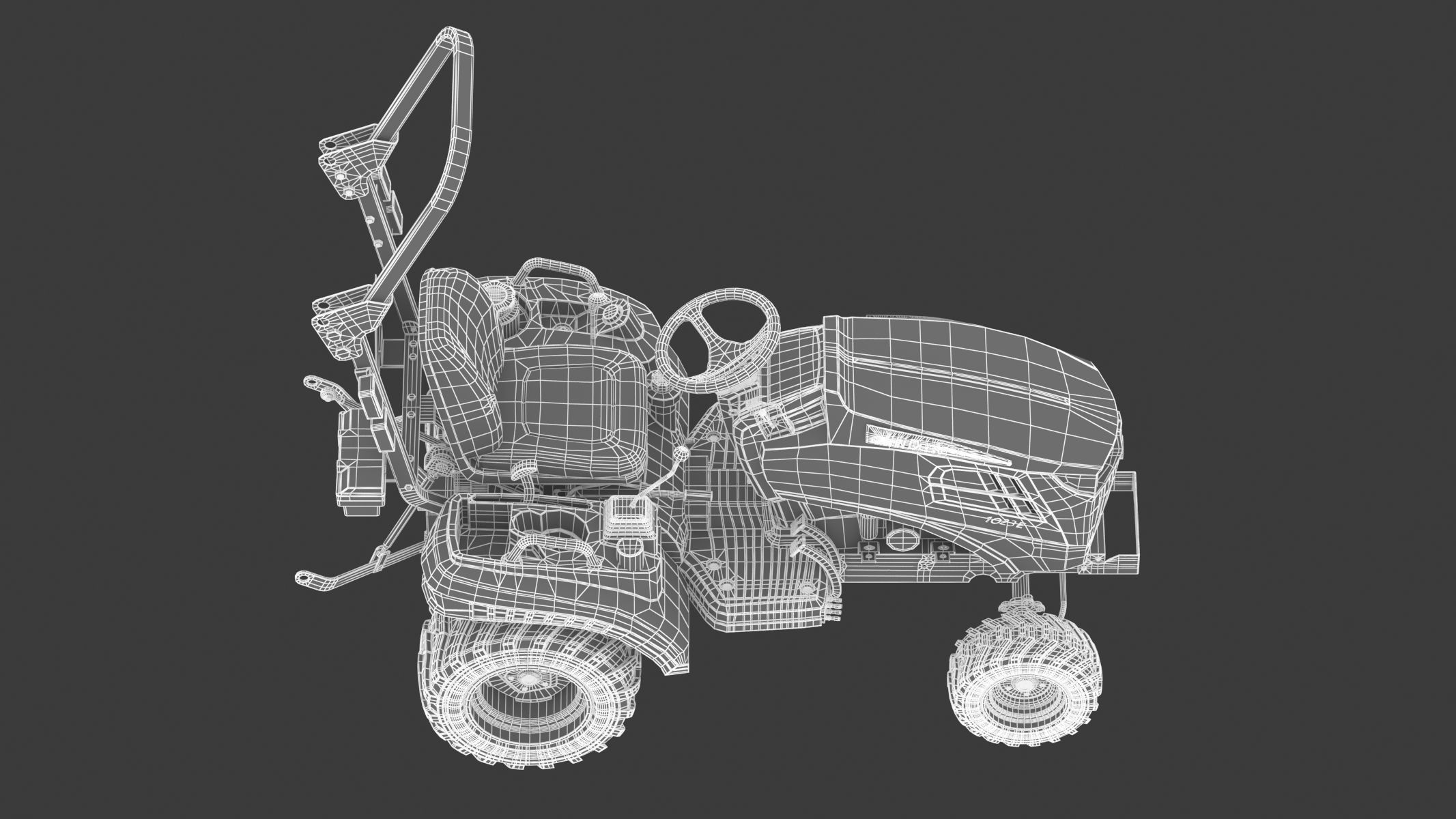 John Deere 1023E Sub-Compact Tractor 3D model_29