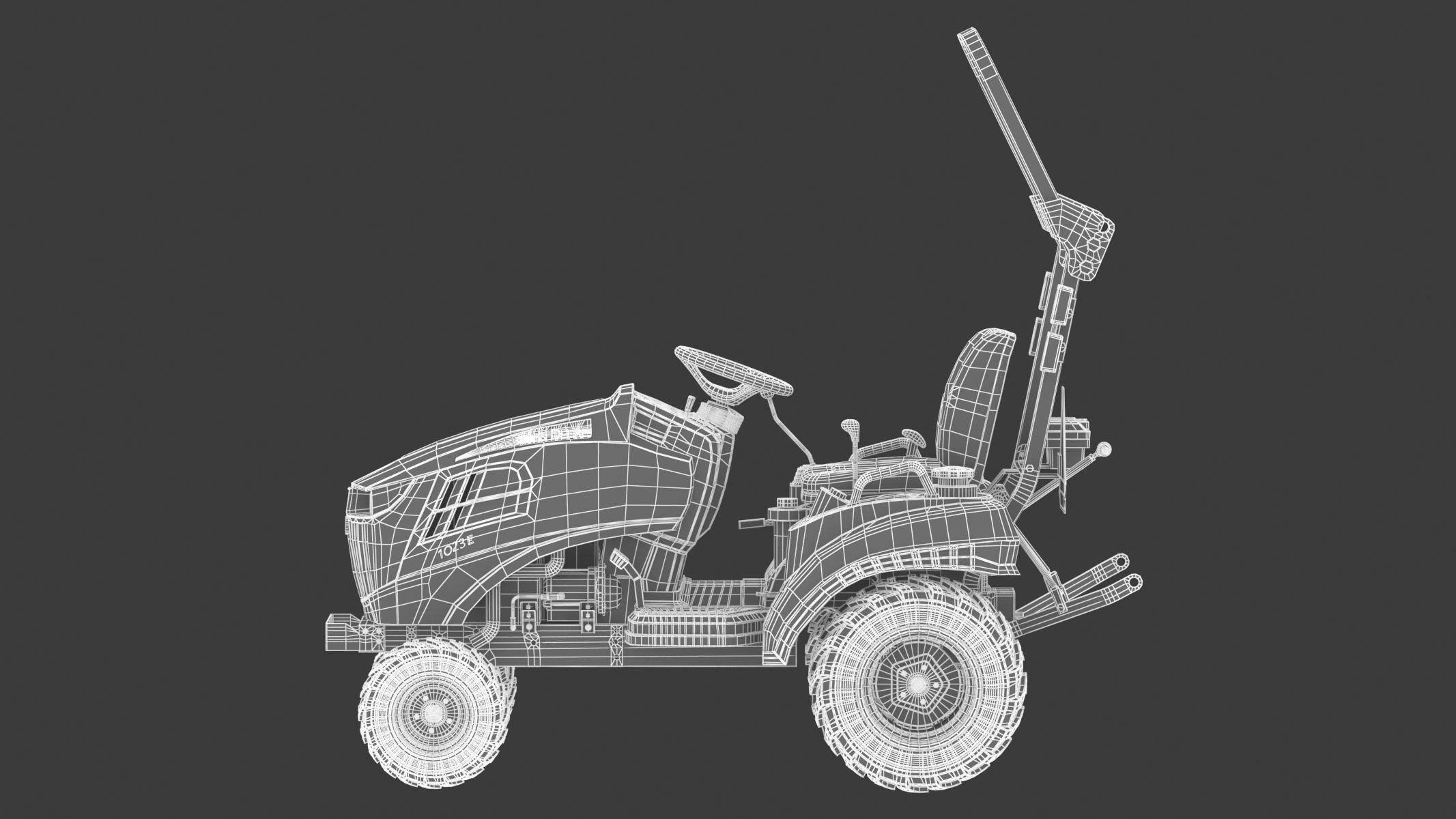 John Deere 1023E Sub-Compact Tractor 3D model_30
