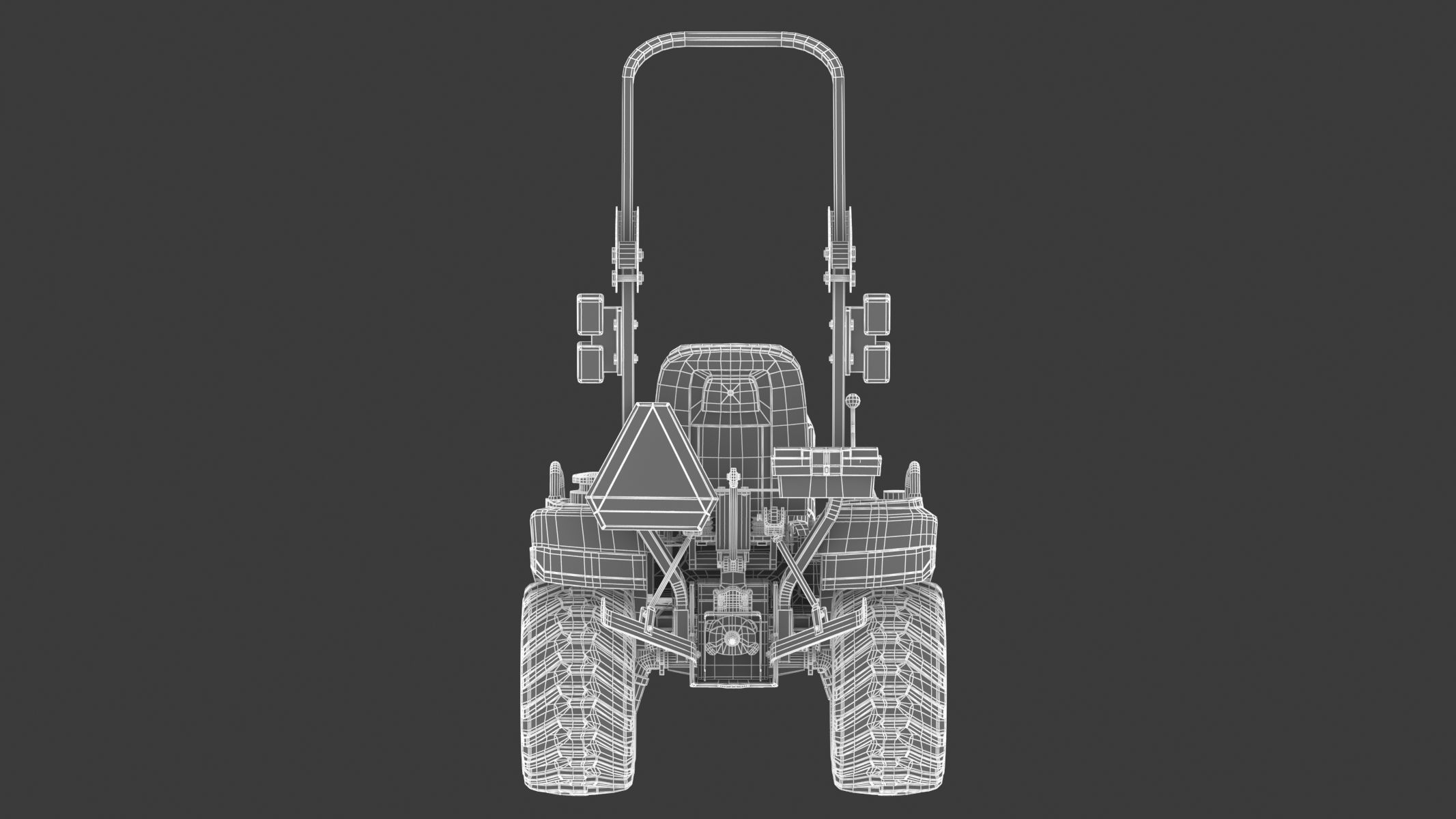John Deere 1023E Sub-Compact Tractor 3D model_26