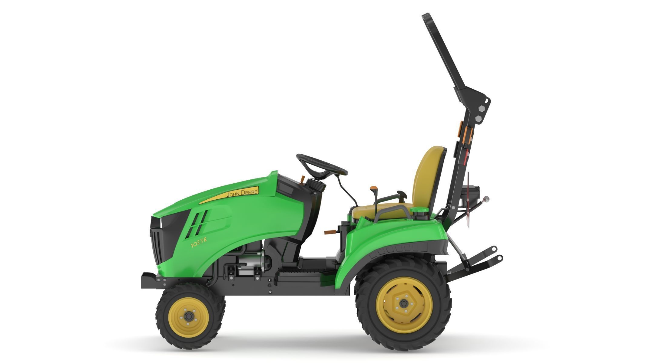 John Deere 1023E Sub-Compact Tractor 3D model_9