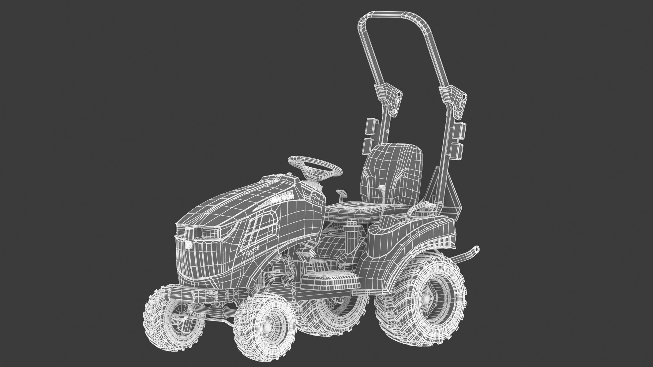 John Deere 1023E Sub-Compact Tractor 3D model_21