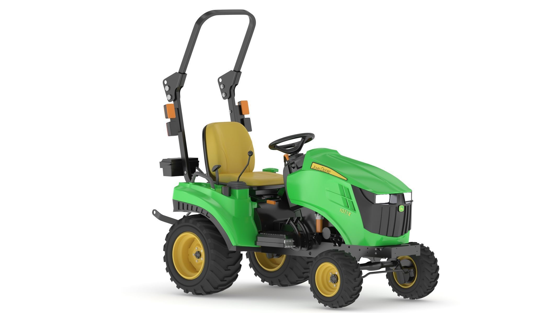 John Deere 1023E Sub-Compact Tractor 3D model_6