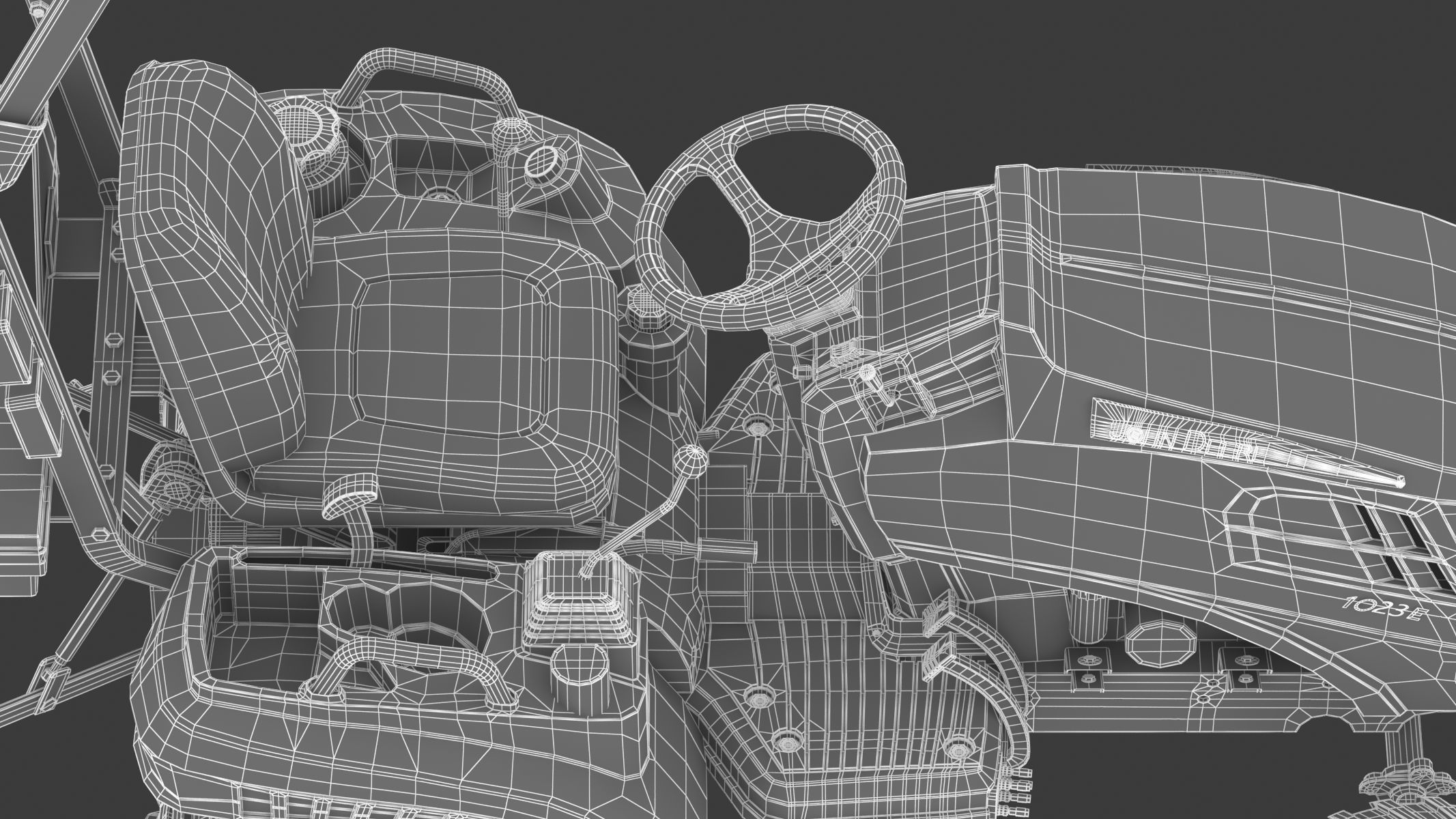 John Deere 1023E Sub-Compact Tractor 3D model_37