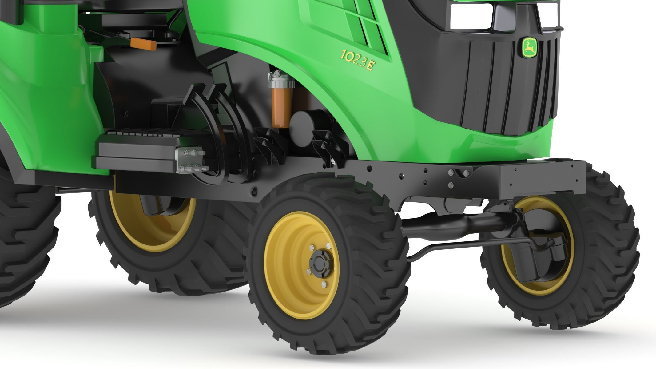 John Deere 1023E Sub-Compact Tractor 3D model_17