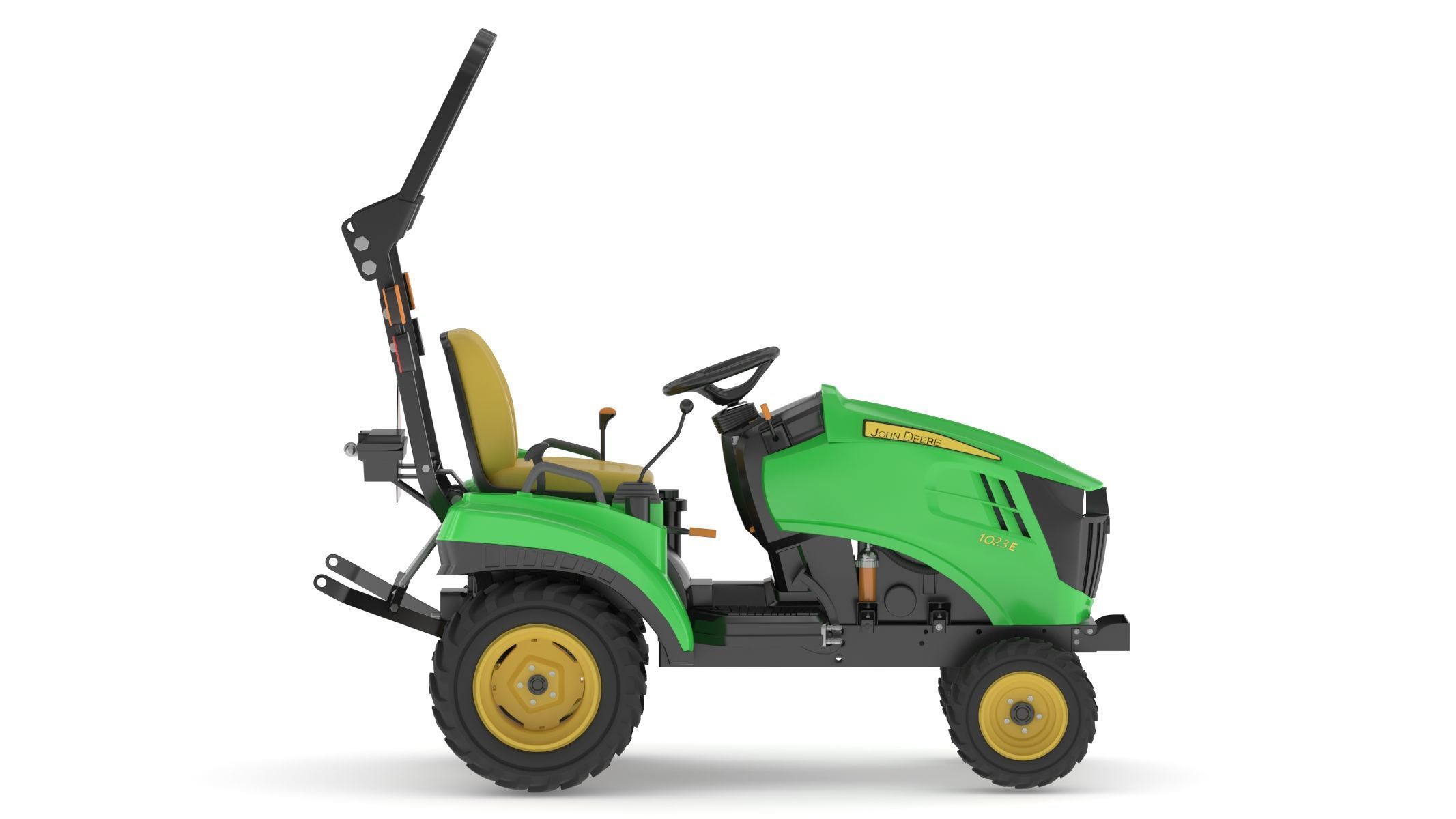 John Deere 1023E Sub-Compact Tractor 3D model_11