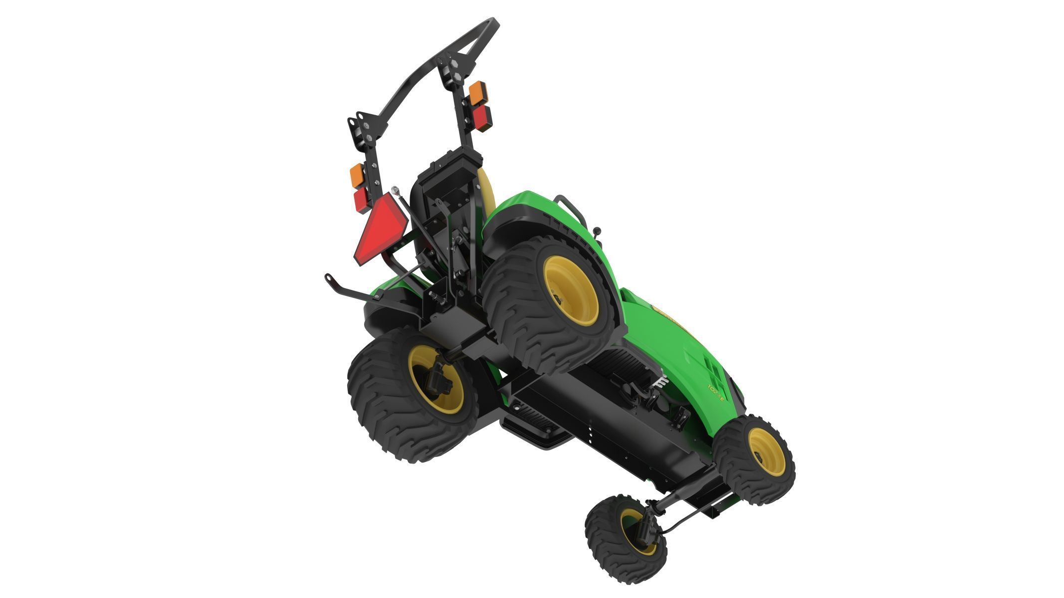 John Deere 1023E Sub-Compact Tractor 3D model_3