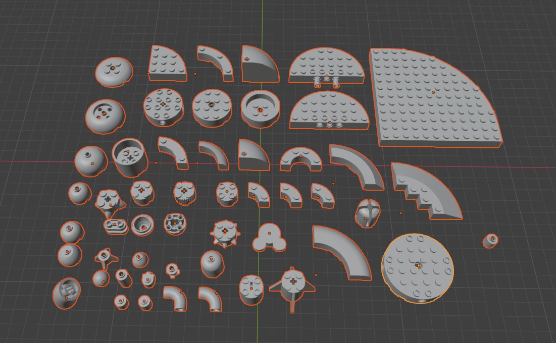 PixelBricks3D - LEGO Round Bricks Pack 3D print model_6