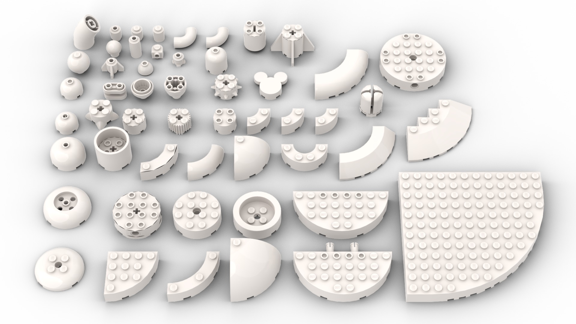 PixelBricks3D - LEGO Round Bricks Pack 3D print model_2