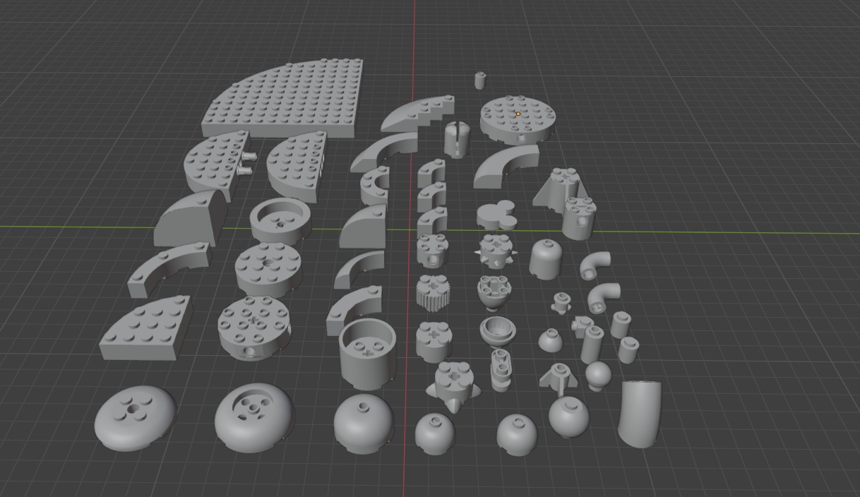 PixelBricks3D - LEGO Round Bricks Pack 3D print model_5