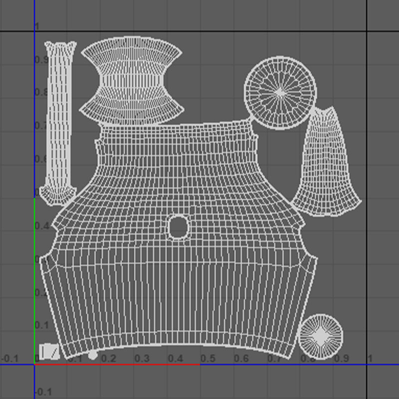 Medieval Jar V03 Low-poly 3D model_11