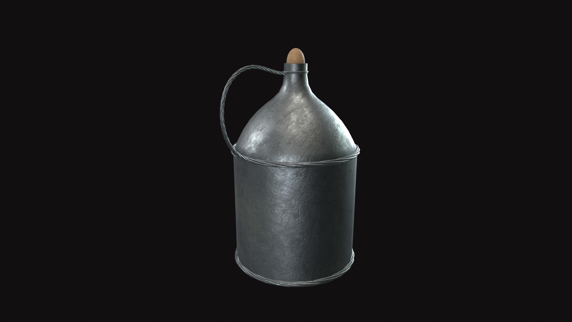Medieval Jar V05 Low-poly 3D model_2