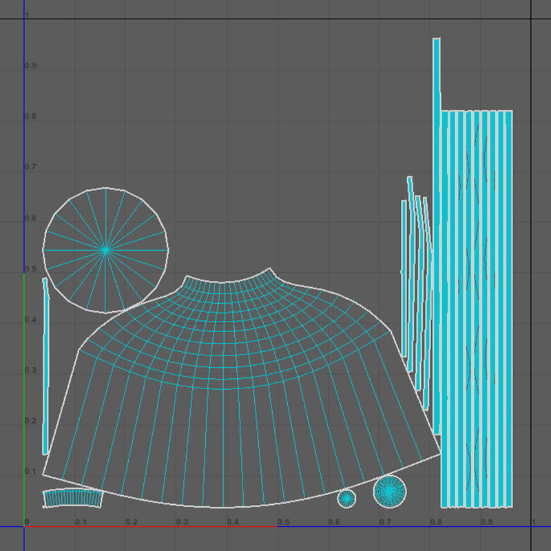 Medieval Jar V05 Low-poly 3D model_11