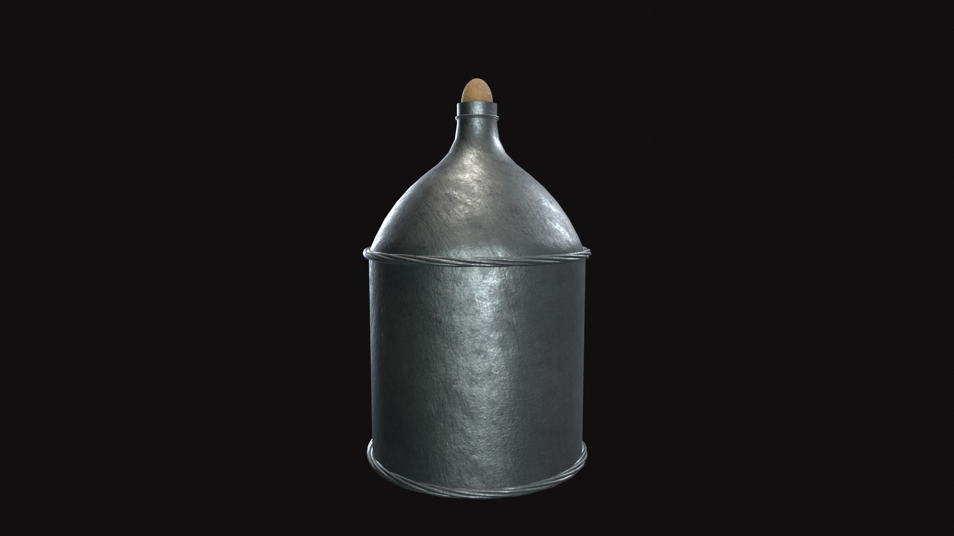 Medieval Jar V05 Low-poly 3D model_5