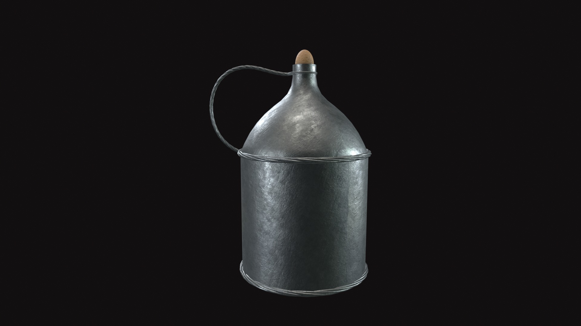 Medieval Jar V05 Low-poly 3D model_3
