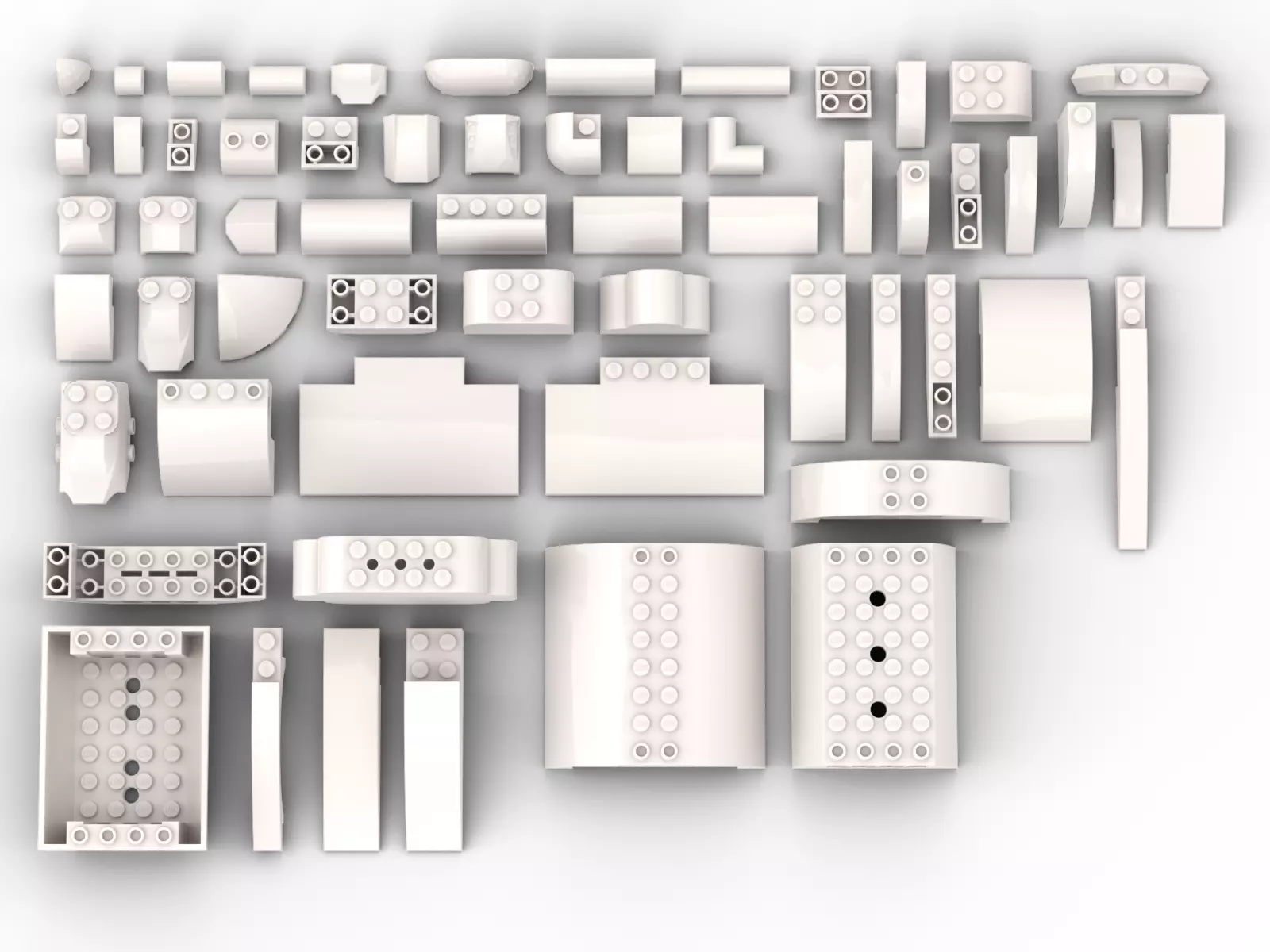 PixelBricks3D - LEGO Slope Curved Bricks Pack 3D print model_0