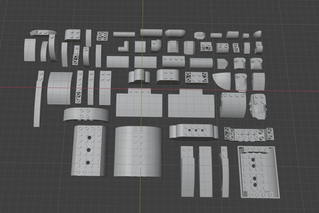 PixelBricks3D - LEGO Slope Curved Bricks Pack 3D print model_4
