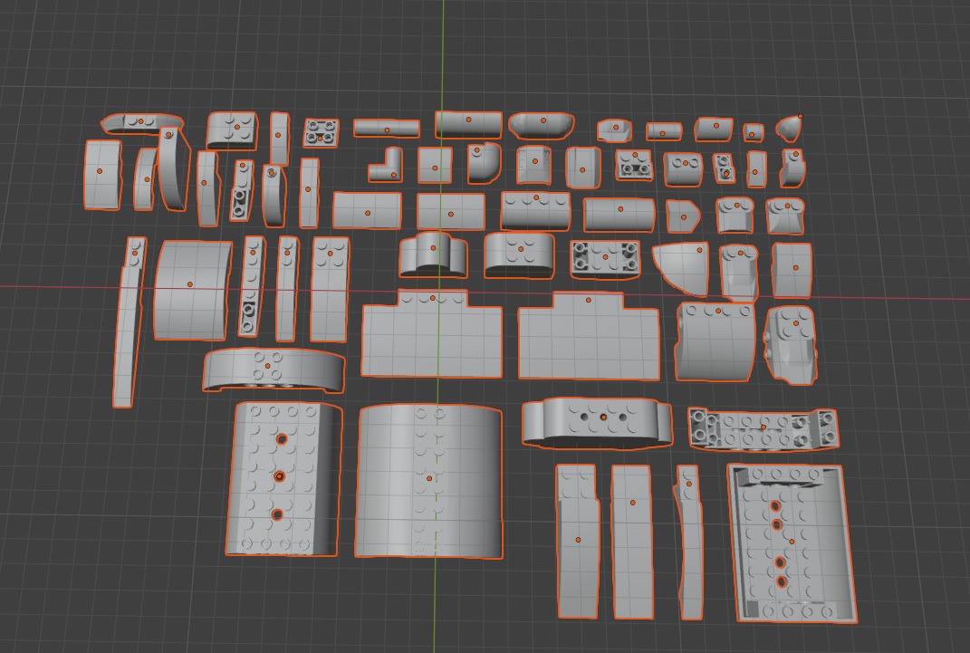 PixelBricks3D - LEGO Slope Curved Bricks Pack 3D print model_3
