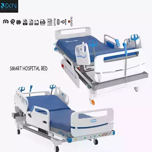 SMART HOSPITAL BED 3D model