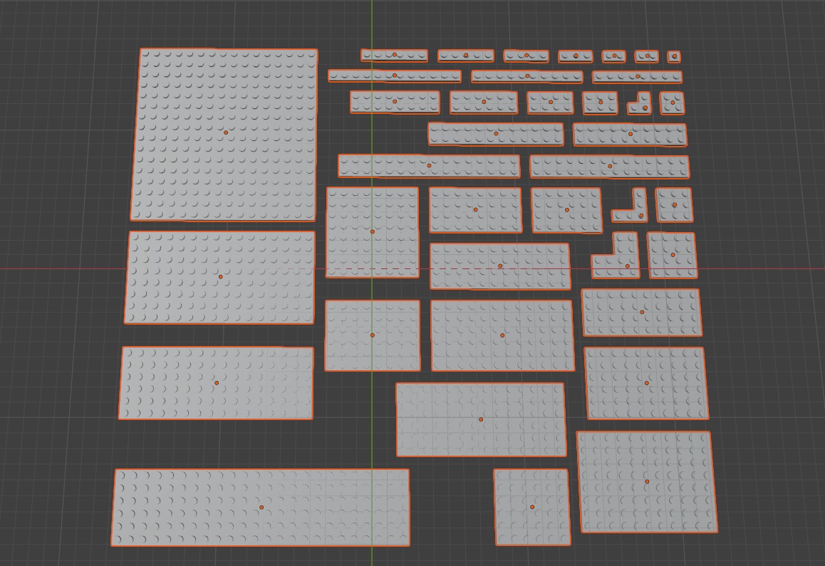 PixelBricks3D - LEGO Slope Plate Bricks Pack 3D print model_4