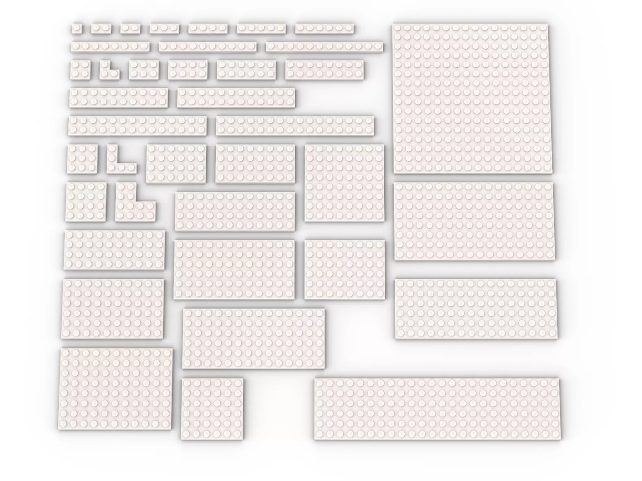 PixelBricks3D - LEGO Slope Plate Bricks Pack 3D print model_0