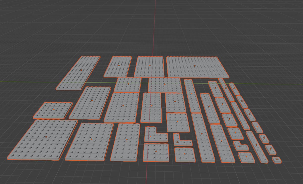 PixelBricks3D - LEGO Slope Plate Bricks Pack 3D print model_5