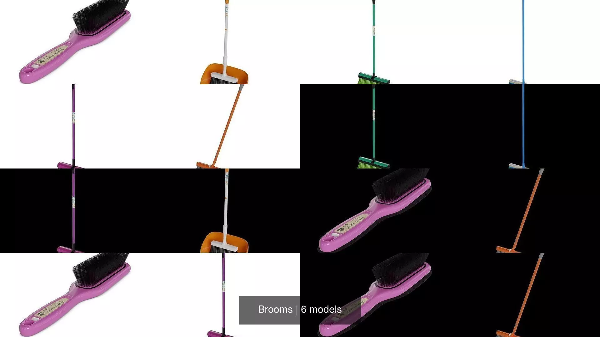 Brooms 3D Model Collection_0