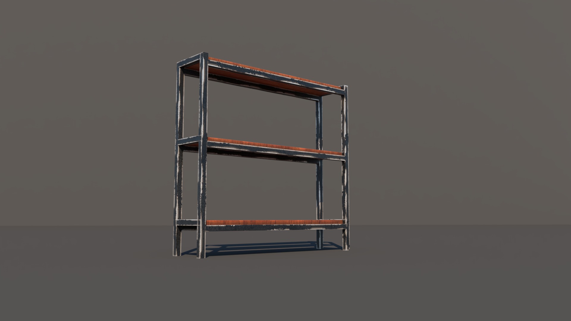 low poly shelf 3D Model Low-poly 3D model_4