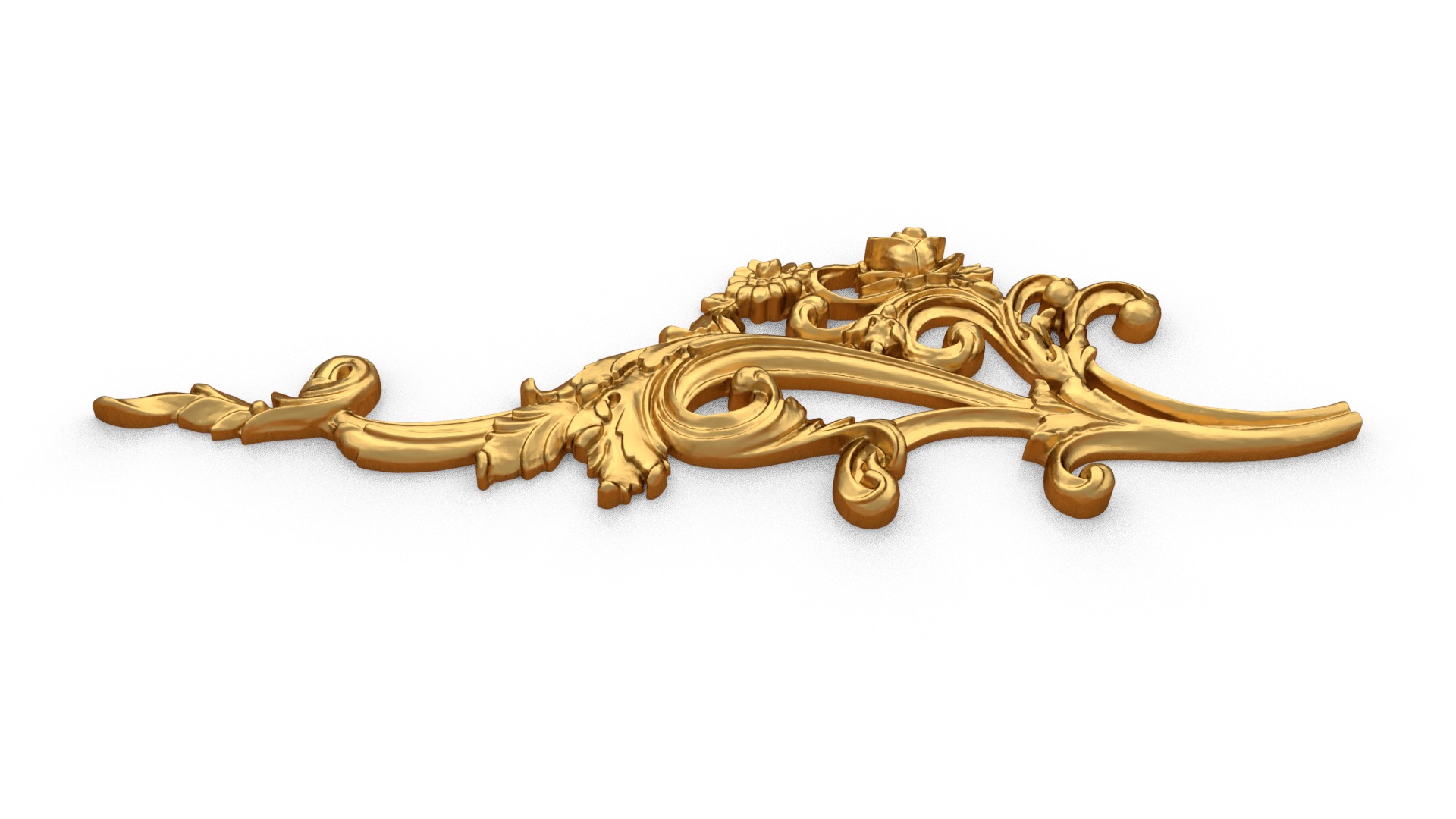 Classic decor ornament carved 27 3D model_4