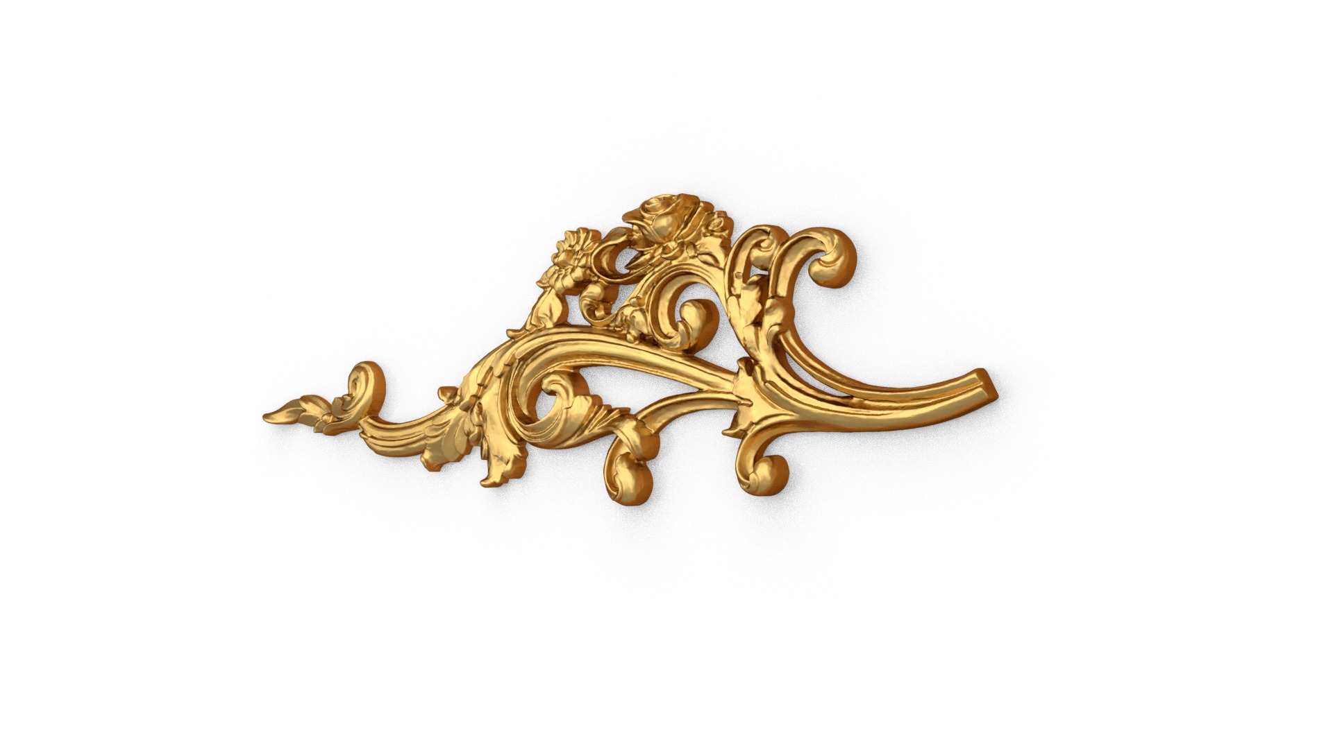 Classic decor ornament carved 27 3D model_1