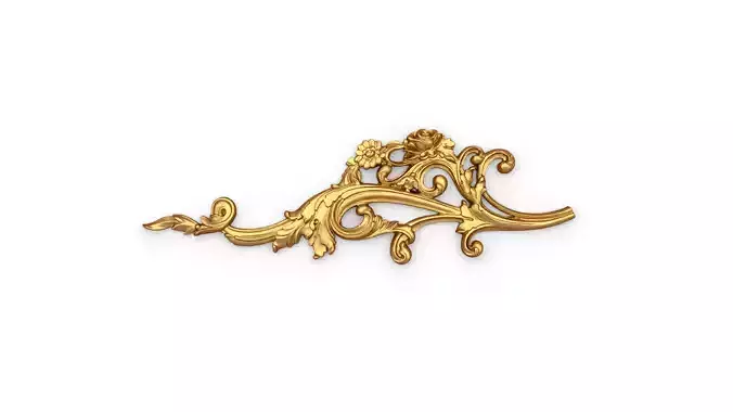 Classic decor ornament carved 27 3D model