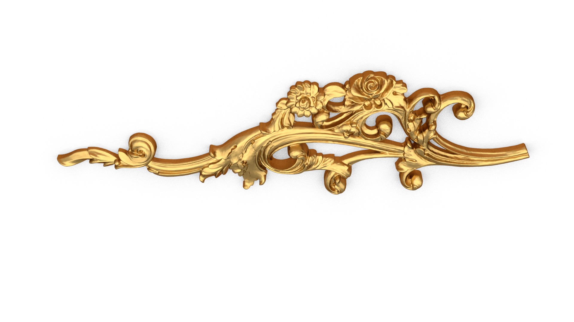Classic decor ornament carved 27 3D model_3