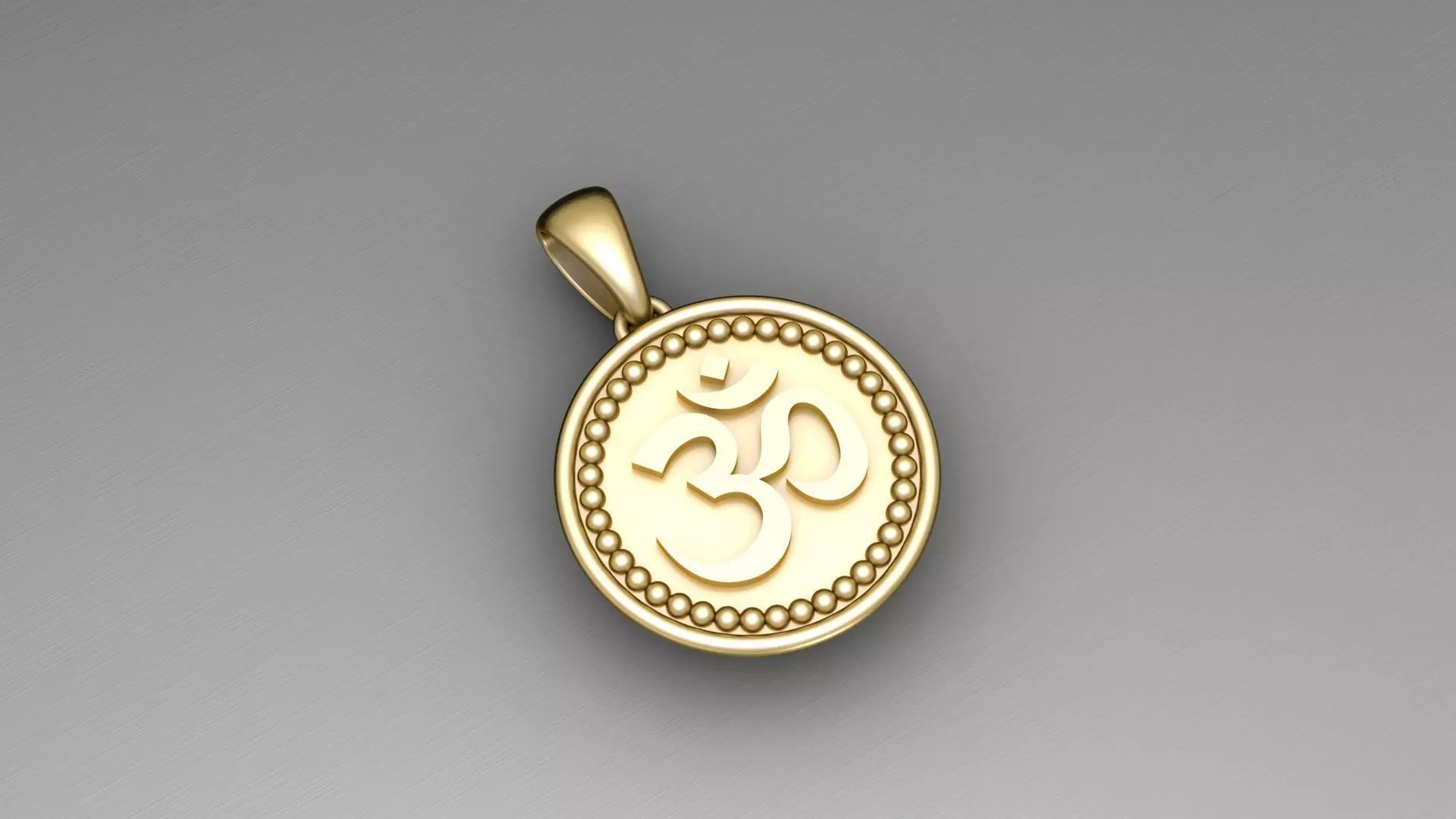 Om Locket Free 3D model
