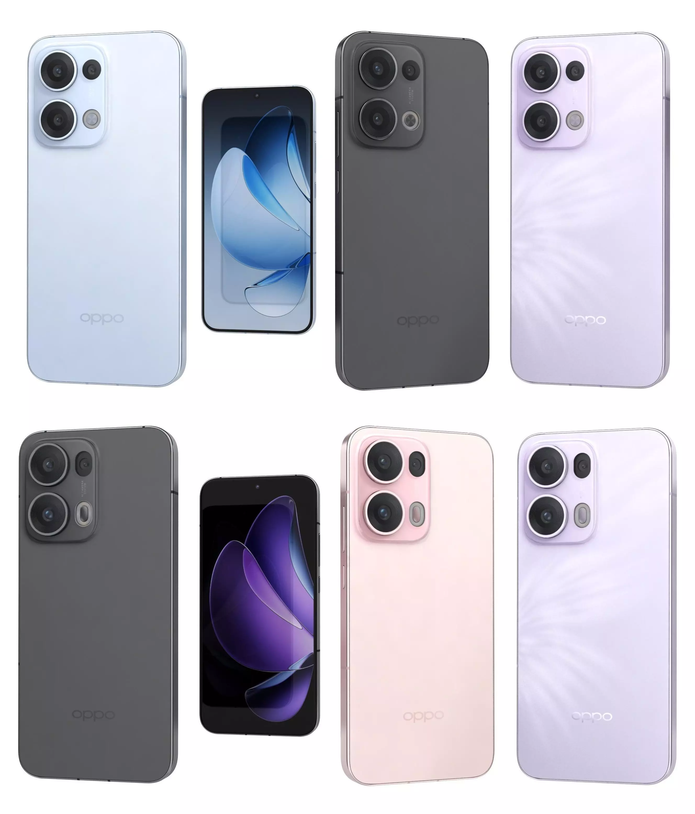 OPPO Reno13 and Reno13 Pro 3D Model Collection_0