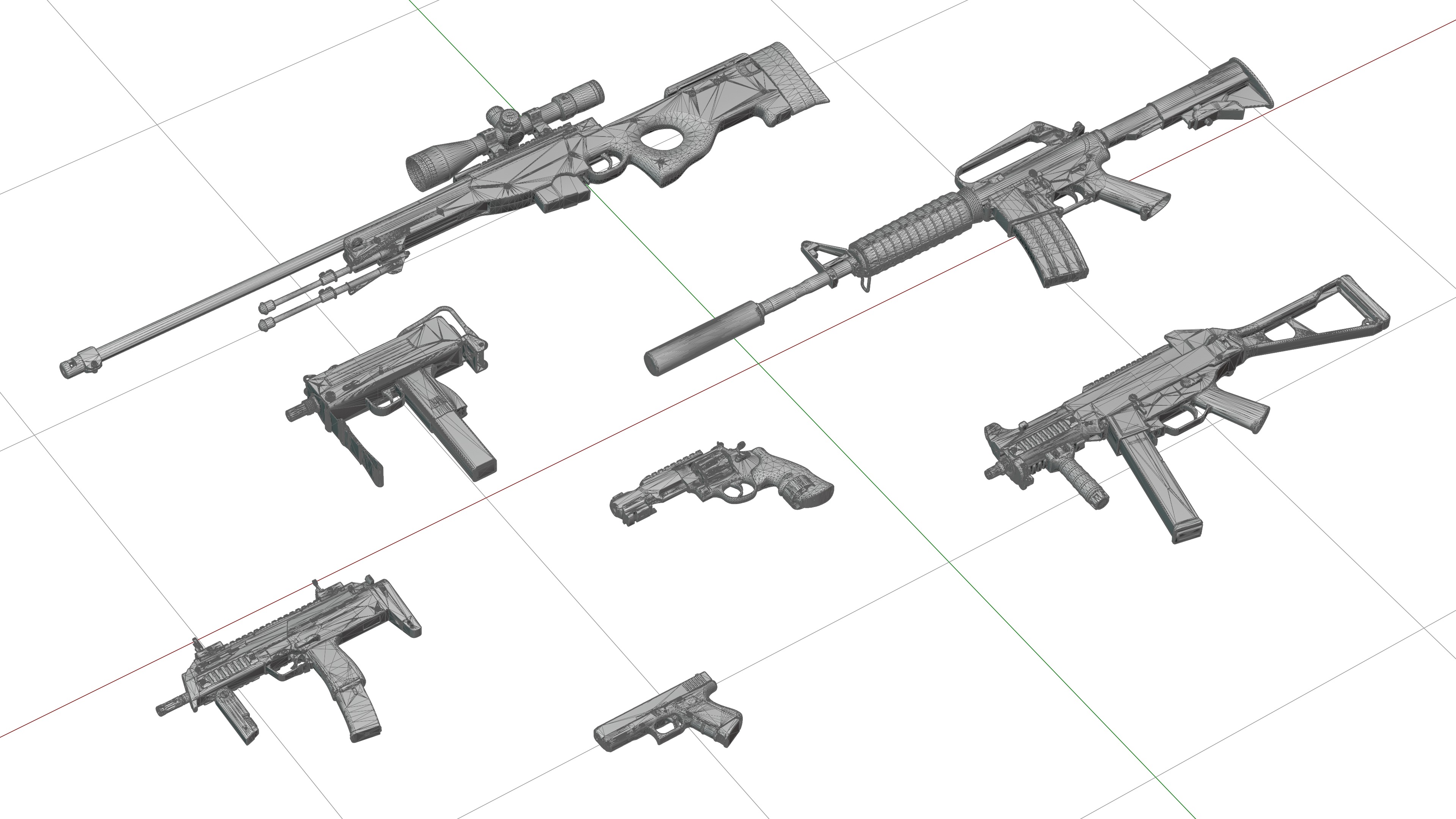 CS2 Fade Collection 3D model_4