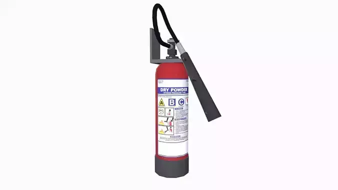 Fire Extinguisher Low-poly 3D model