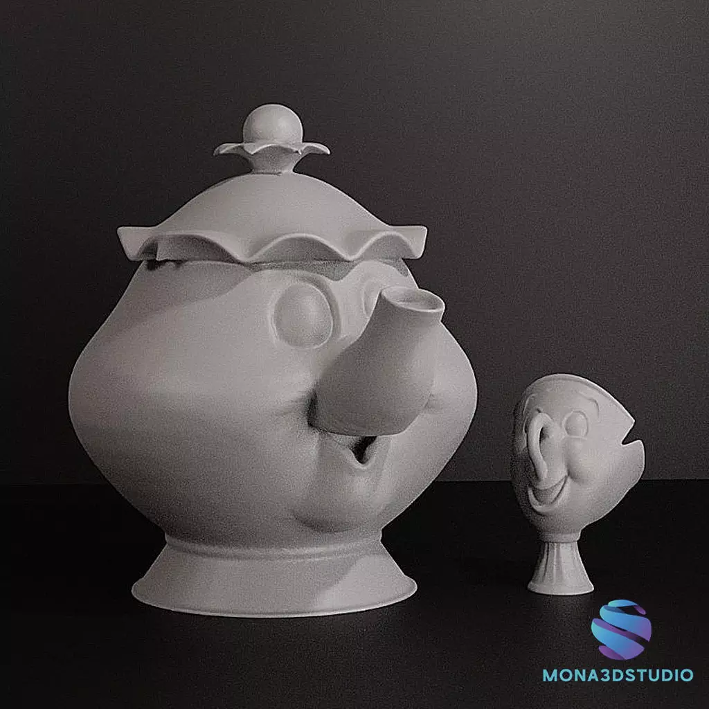 beauty and the beast SET 3D print model_2