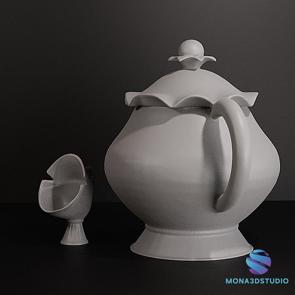 beauty and the beast SET 3D print model_3