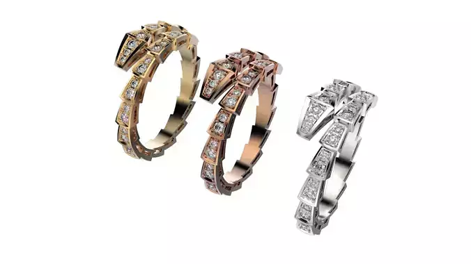 BVLGARI serpenti snake ring R48