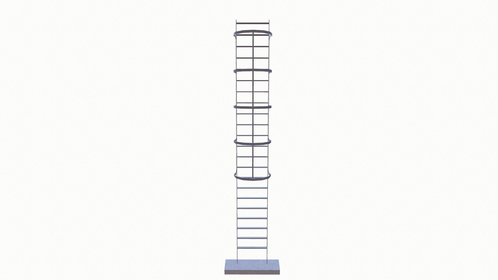 Ladder Low-poly 3D model_6