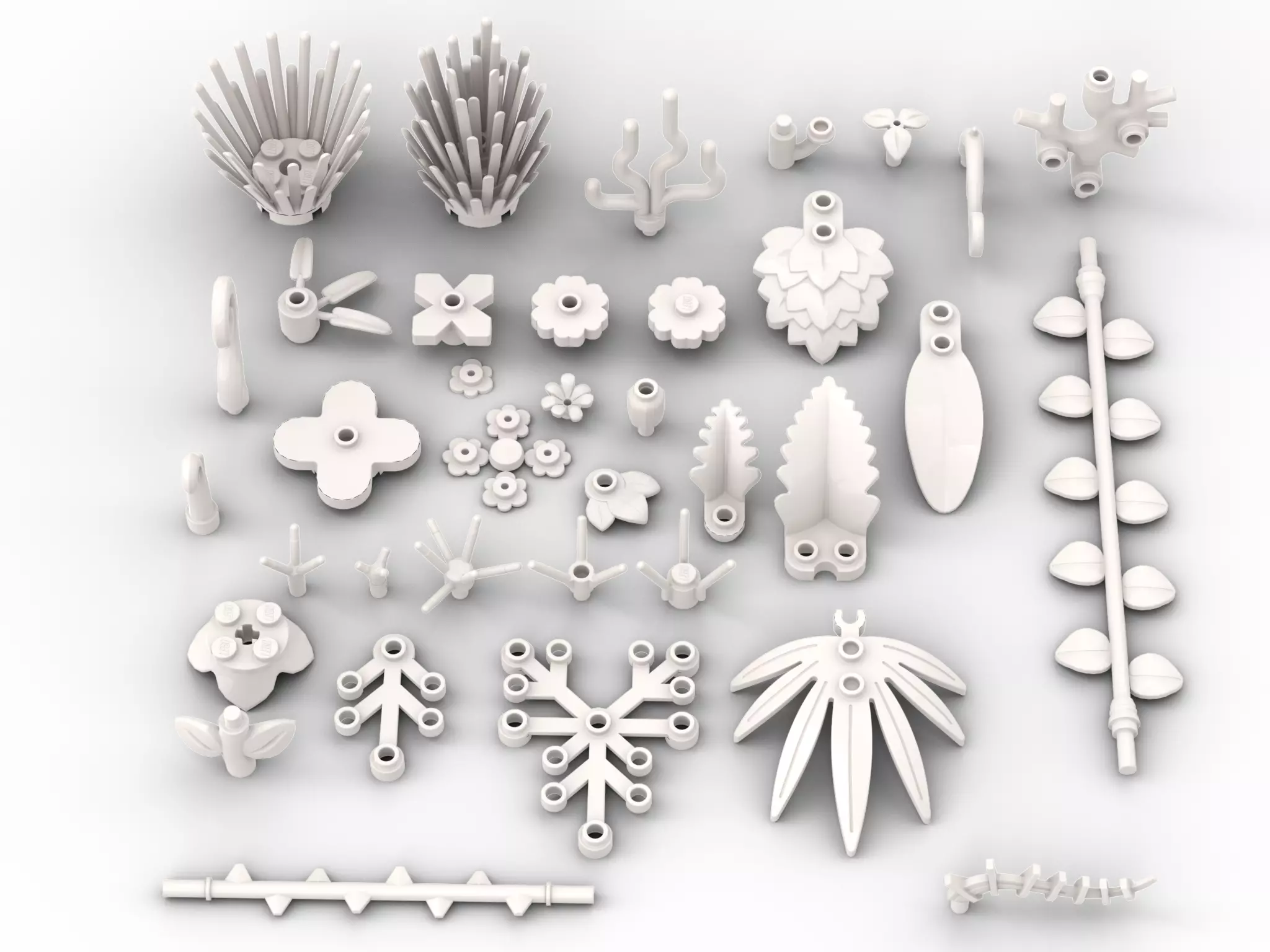 PixelBricks3D - LEGO Plants Bricks Pack 3D print model_0