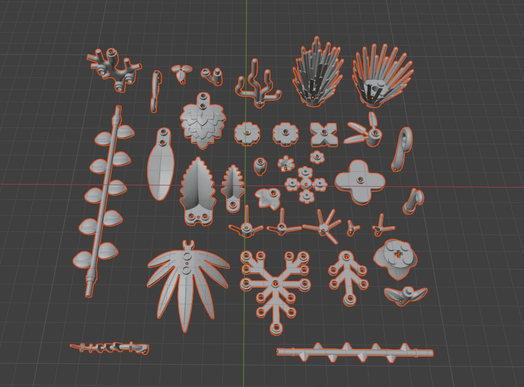 PixelBricks3D - LEGO Plants Bricks Pack 3D print model_4