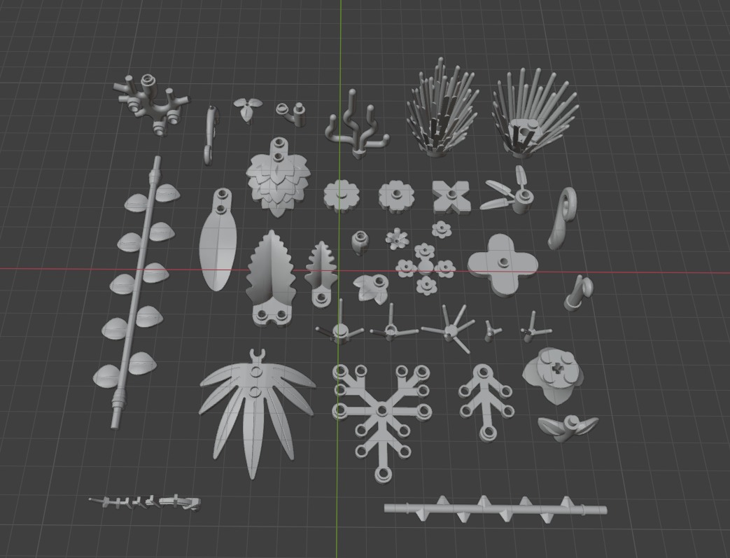 PixelBricks3D - LEGO Plants Bricks Pack 3D print model_5