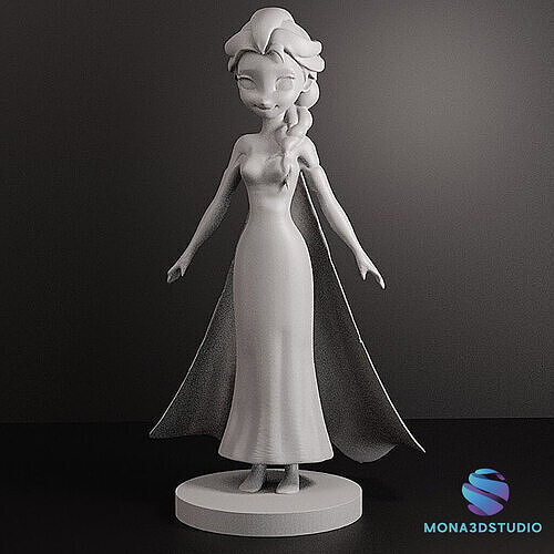 ELSA FROZEN FIGURE stl file 3D PRINT 3D print model