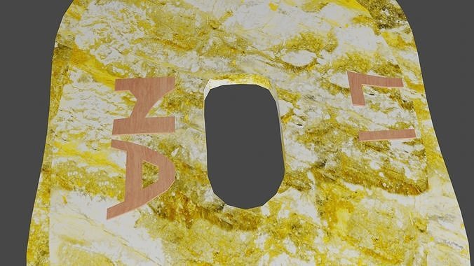 Decorative item in Youtube logo shape porcelain material Low-poly 3D model 5